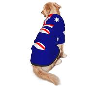Australian Flag Dog Hoodie for Medium and Large Dogs â€“ Soft Polyester Pet Clothes, Suitable for All Seasons