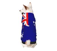Australian Flag Dog Hoodie - Soft & Breathable Polyester Pet Clothes for Small, Medium, and Large Dogs