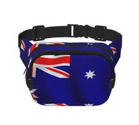 Australian Flag Fanny Pack Belt Bag for Women and Men, Fashionable Waist Pack for Traveling, Hiking