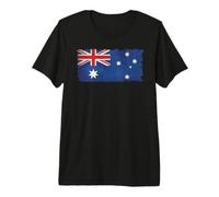 Australian Flag Grungy Style Premium T-Shirt