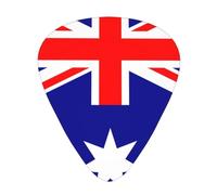 Australian flag Guitar picks, 12-pack of wear-resistant guitar picks for guitar, bass, electric guitar, ukulele, thin, medium and heavy
