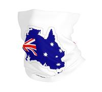 Australian Flag Map print Cooling Multi Use Neck Gaiter Men's and Women's Summer Face Mask for Working, Running Sports