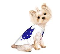 Australian Flag Map Print Dog Lightweight Shirt,Summer Cool Breathable Dog t Shirts,Pet Sleeveless Stretchy Clothes