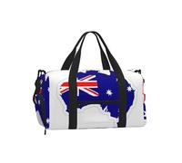 Australian Flag Map Print Handheld Crossbody Sports Luggage Bag