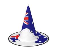 Australian Flag Map Print Witch Hat Halloween Witch Hat, Witch Costume Accessory For Halloween Cosplay Party Holiday