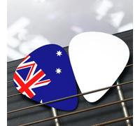 Australian flag Patterned guitar pick set - (thin/medium/thick), widely compatible with all kinds of stringed instruments,
