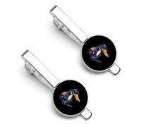 Australian Flag Platy-Pus 2 Pcs Tie Clips for Men Tie Bar Tie Pins for Regular Ties Wedding Business
