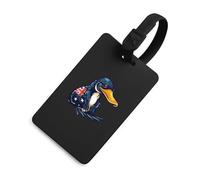 Australian Flag Platy-Pus Luggage Tag TPU Travel Suitcase Identifier Name ID Label Address Card for Women Men
