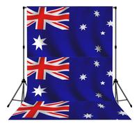 Australian Flag Print 5×7ft Photo Backdrop, Seamless Background Cloth For Studio And Portrait Photography Wedding Party