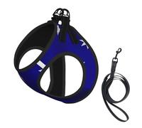 Australian Flag Print Adjustable Harness Leash Set For Cats And Dogs, Soft Breathable Kitten Puppy Mesh Vest With Reflective Design, Escape-Proof Lead For Small Pets Walking Training