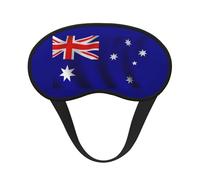 Australian Flag Print Blindfold Sleep Mask, 100% Block Light Eye Sleep Shade Cover Eye Masks with Adjustable Strap