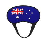 Australian Flag Print Blindfold Sleep Mask, 100% Block Light Eye Sleep Shade Cover Eye Masks with Adjustable Strap
