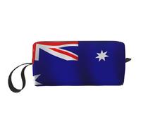 Australian Flag Print Compact Storage Pouch, Minimalist Carry Bag, Large Capacity Tote for Protective Carry