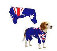 Australian flag Print Dog Clothes - 4 Legs Jumpsuit Sweatshirt for Small Medium Large Dogs Cats