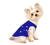 Australian Flag Print Dog Lightweight Shirt,Summer Cool Breathable Dog t Shirts,Pet Sleeveless Stretchy Clothes