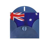Australian flag print Double sided pearl thank-you card, party invitation card, fit for all occasions