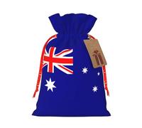 Australian Flag Print Drawstring Gift Bags,For Holiday Season,Birthdays,Anniversaries And Any Special Occasion