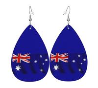 Australian Flag Print Drop Earrings, Costume Accessories Dangle Earrings For Women Holiday Present
