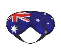 Australian Flag Print Eye Mask,Soft Blackout Blindfold Eye Cover for Women Men Full Night's Sleep,Travel
