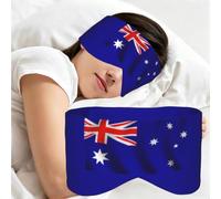 Australian Flag Print Full Coverage Sleep Mask,Eye Mask Portable for Travel Office Nap Shift Work