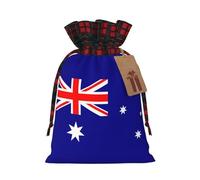 Australian Flag Print Gift Reusable Bags Drawstring Celebrations Holiday Birthday Party Favors Pouches