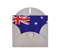 Australian flag Print Greeting card Blank card with envelope,Unique Designs for Festivals Invitations