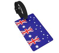 Australian Flag Print Luggage Tag for Suitcases Cute Waterproof and Reusable Travel Bag Backpack Tags Gifts