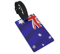 Australian Flag Print Luggage Tag for Suitcases Cute Waterproof and Reusable Travel Bag Backpack Tags Gifts