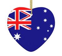 Australian Flag Print Mini Christmas Decor Ornaments First Ceramic Christmas Tree Decoration Xmas Gifts