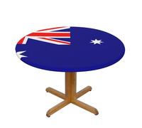 Australian Flag Print Oxford Wipeable Tablecloth Oil-Resistant Outdoor Table Cover Reusable Birthday Table Protector