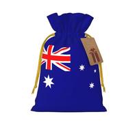 Australian Flag Print Reusable Gift Bags,Drawstring Gift Bags For Jewelry And Gifts,For Festive Occasions