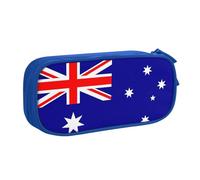 Australian Flag Print Stationery Bag Lightweight Pen Pouch School College Office Travel Boys Girls Adults
