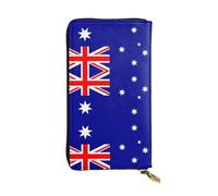 Australian Flag Printed Clutch (7.5x4.1 in) | Leather Wallet