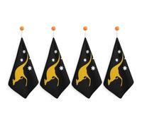 Australian Flag Printed Hand Towels for Bathroom Soft Quick Dry Absorbent Cleaning Cloths 4PCS