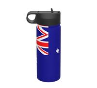 Australian Flag Printing The Print 18 Oz Stainless Steel Sports Insulated Kettle with Lid for Adult Men Women