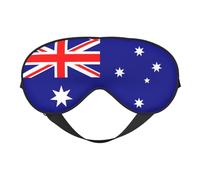 Australian Flag Prints Double-Sided Eye Mask Adjustable Design Light-Blocking and Breathable Suitable for Rest and Travel.
