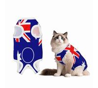 Australian Flag Recovery Suit for Dogs Cats After Surgery,Pet Recovery Shirt, Dog Onesies Pet Surgery Recovery Suit