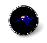 Australian Flag Round Metal Brooches 1 Inch Decorative Badges Exquisite Decorations Pins for Clothing