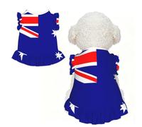 Australian flag S Pet Apparel for Small Dogs-Cute Summer Outfit for Puppy, Soft Breathable Pet Clothes for Cat
