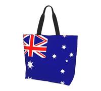 Australian Flag Shoulder Bag,Large Capacity Reusable Grocery Shopping Bag,Women'S Ultra-Light Handbag Tote Travel