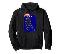 Australian Flag Silhouette Australia Pride Sports Lover Pullover Hoodie