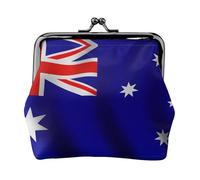 Australian flag small wallets woman,wallets for women,coin purse for women,small womens wallet,with zipper and kiss lock, Black, One Size, Art Deco