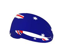 Australian Flag Sports Head Tie for Men and Women-Headband Karate Tie Back Sweat Wicking Workout Head Band,Perfect for Running