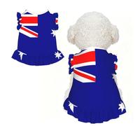 Australian flag XL Pet Apparel for Small Dogs-Cute Summer Outfit for Puppy, Soft Breathable Pet Clothes for Cat
