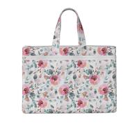 Australian Flora Watercolor Eucalyptus And Blush Flowers,Canvas Document Bag Zipper File Tote Bag Handbag Briefcase for School Office