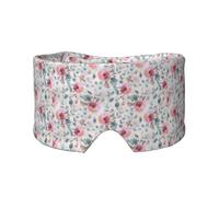 Australian Flora Watercolor Eucalyptus and Blush Flowers, Full Eye Covers Light Blocking Eye Mask Sleep Eye and Ear Muffs