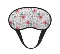 Australian Flora Watercolor Eucalyptus and Blush Flowers, Full Eye Covers Light Blocking Eye Masks Blackout Sleep Eye Muffs