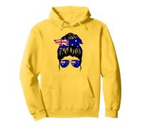 Australian Girl Australia Flag Proud Australian Woman Pullover Hoodie