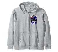 Australian Girl Australia Flag Proud Australian Woman Zip Hoodie