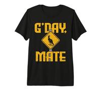 Australian Greeting Hello Australia Day Kangaroo Australian Premium T-Shirt